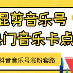 抖音音乐号涨粉套路，音乐号涨粉之混剪音乐号【热门音乐卡点】