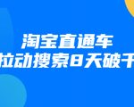 进阶战速课：淘宝直通车拉动搜索8天破千