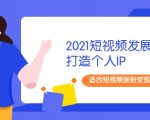 2021短视频发展趋势+打造个人IP，适合短视频涨粉变现的新媒体人