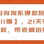 21天线上特训班，从0开始，选品上架、操作链接到全店动销，手把手教你链接起飞，爆款不断