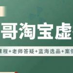 程哥·2023淘宝蓝海虚拟电商，虚拟产品实操运营，蓝海选品+案例拆解