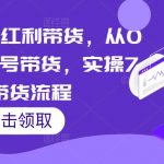 2023流量红利带货，从0-1玩转视频号带货，实操7大带货流程