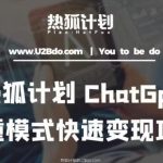 王大陆ChatGpt多重变现实操课，多种模式快速变现