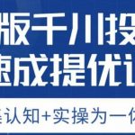 老甲优化狮新版千川投流速成提优课，底层框架策略实战讲解，认知加实操为一体