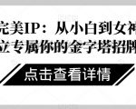 打造完美IP：从小白到女神，建立专属你的金字塔招牌