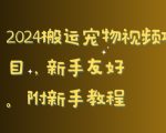 2024搬运宠物视频项目，新手友好，完美去重，附新手教程【揭秘】