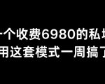 分享一个外面卖6980的私域项目三个人用这套模式一周搞了6万多【揭秘】