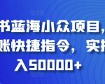 红书蓝海小众项目，自动记账快捷指令，实操月入50000+【揭秘】