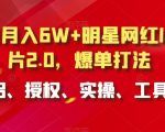 小白月入6W+明星网红IP切片2.0，爆单打法（介绍、授权、实操、工具箱）【揭秘】