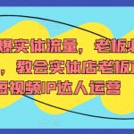 7天引爆实体流量，老板必学实操课，教会实体店老板直播短视频IP达人运营