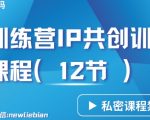 导师训练营3.0IP共创训练营私密实操课程（12节）-卖项目的密码成功秘诀【揭秘】