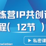 导师训练营3.0IP共创训练营私密实操课程（12节）-卖项目的密码成功秘诀【揭秘】