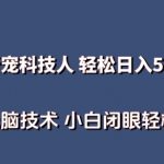 AI科技人 不用真人出镜日入500+ 全新技术 小白轻松掌握【揭秘】