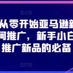 2024从零开始亚马逊新品链接如何推广，新手小白快速推广新品的必备