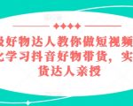 百万级好物达人教你做短视频带货，系统化学习抖音好物带货，实战型带货达人亲授