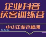 企业抖音营销获客增长训练营，中小企业老板必修课