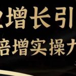 企业增长引擎流量倍增实操九步曲，一套课程帮你找到快速、简单、有效、可复制的获客+变现方式