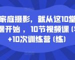 学家庭摄影，就从这10堂模仿课开始 ，10节视频课(学)+10次训练营(练)