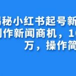 揭秘小红书起号新赛道，AI制作新闻商机，10天涨粉1万，操作简单