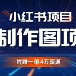 小红书私人定制图项目，附赠一单4W渠道【揭秘】