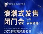 力安深圳闭门会：浪潮式发售，手把手教你做批量搞定成交